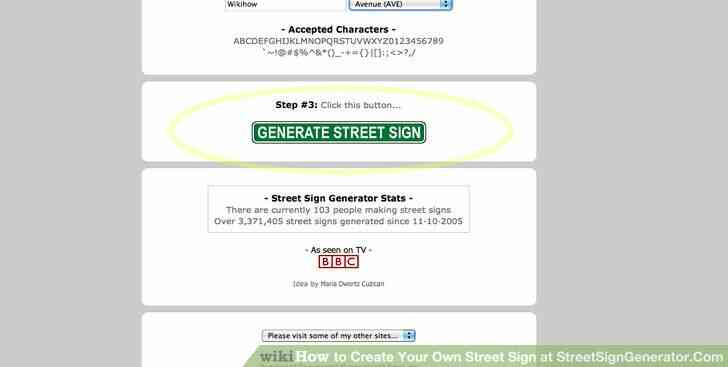 Image intitulée Créer Votre Propre plaque de Rue à StreetSignGenerator.Com Étape 4